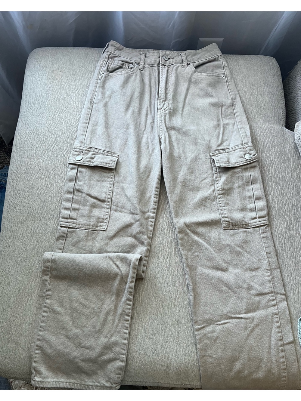Women’s Beige Utility Cargo Pants - Neutral Beige